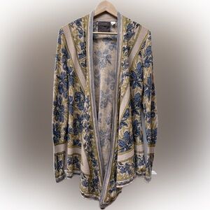 Anthropologie Linen Iris Watercolour